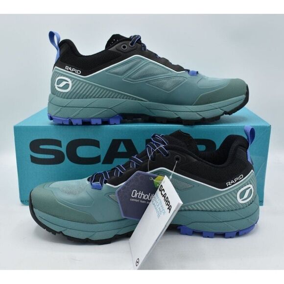 Scarpa Womens EU 41 US 9 Rapid Approach Nile Blue Trail Running Shoes - Picture 4 of 13